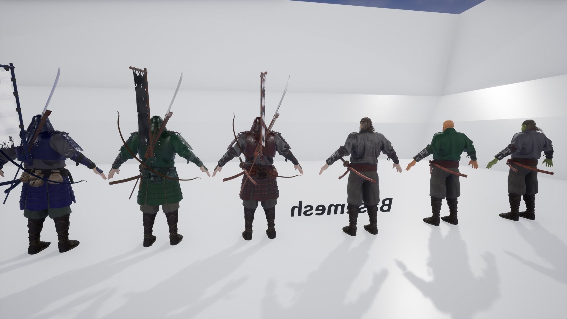 Orc heavy samurai Low-poly 3D model_15