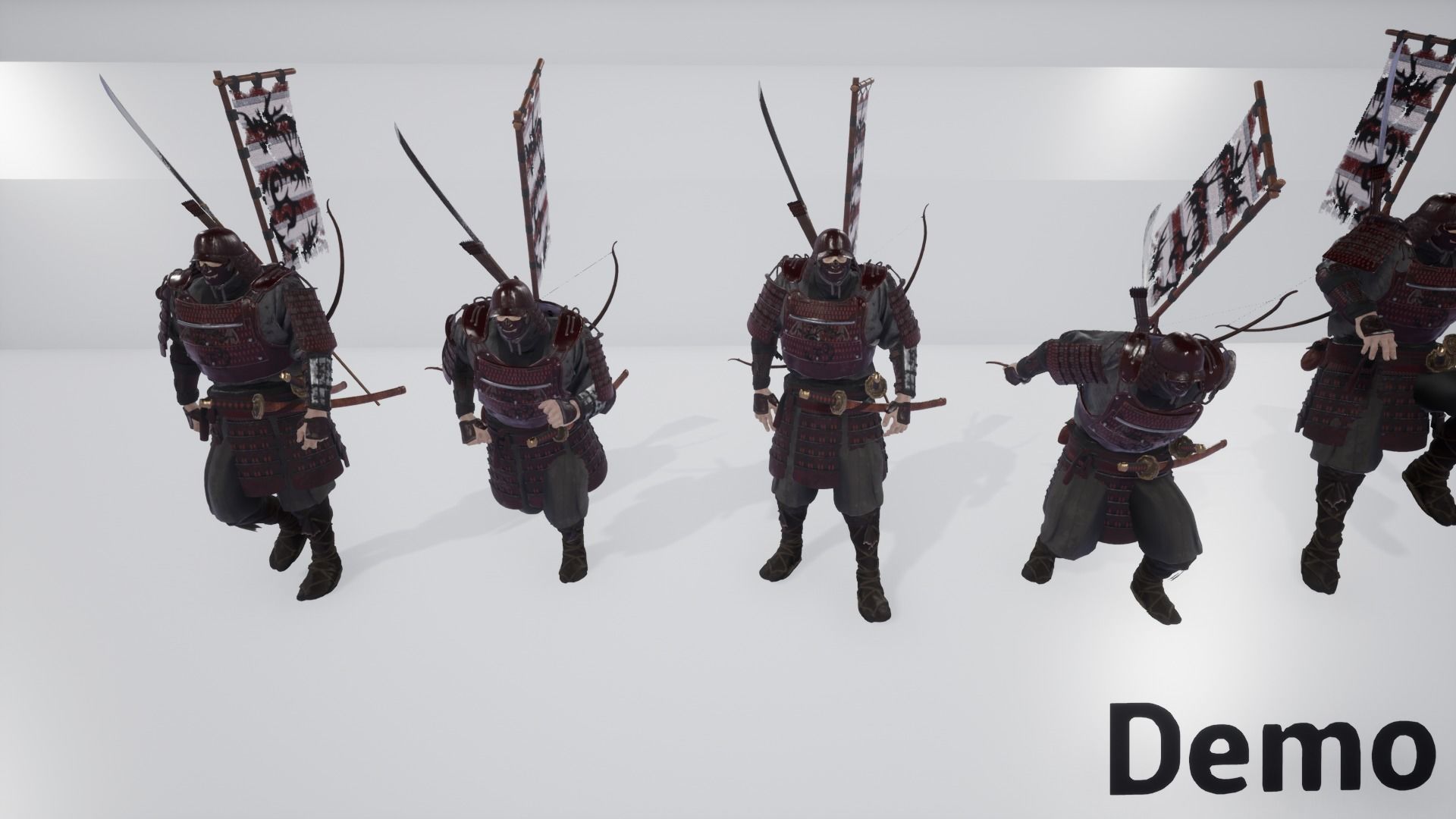 Orc heavy samurai Low-poly 3D model_23