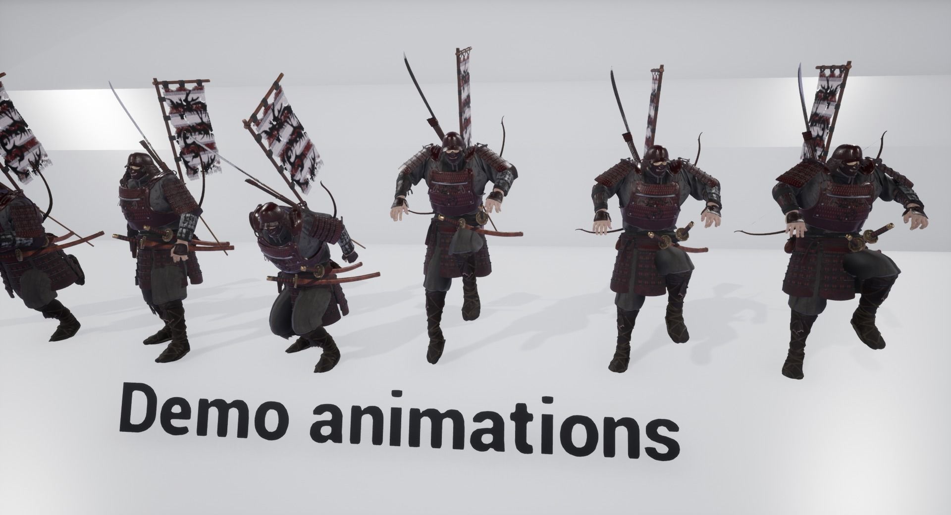 Orc heavy samurai Low-poly 3D model_16