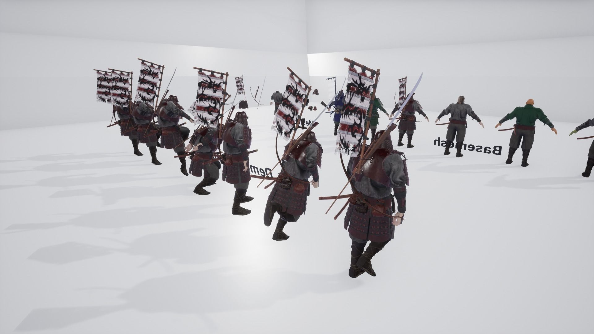 Orc heavy samurai Low-poly 3D model_29