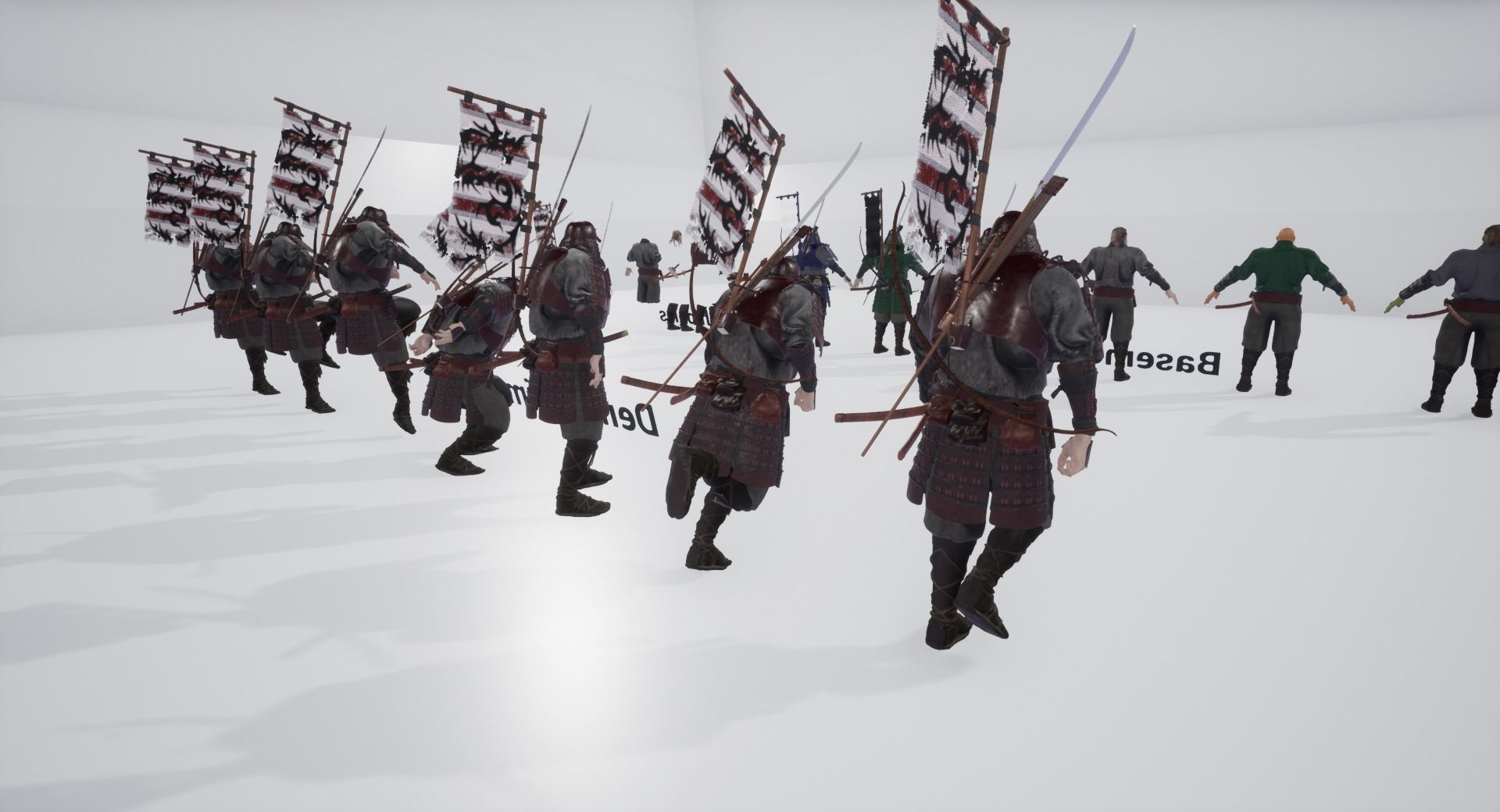 Orc heavy samurai Low-poly 3D model_25