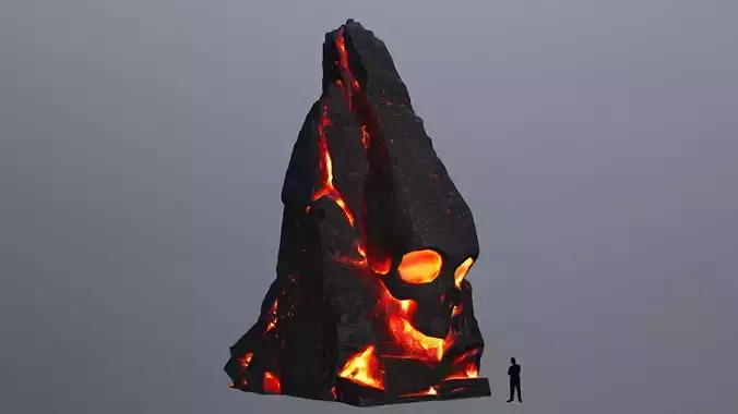 lava skull rock