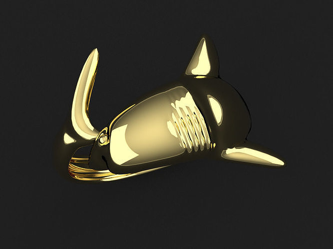 Shark ring 3D print model
