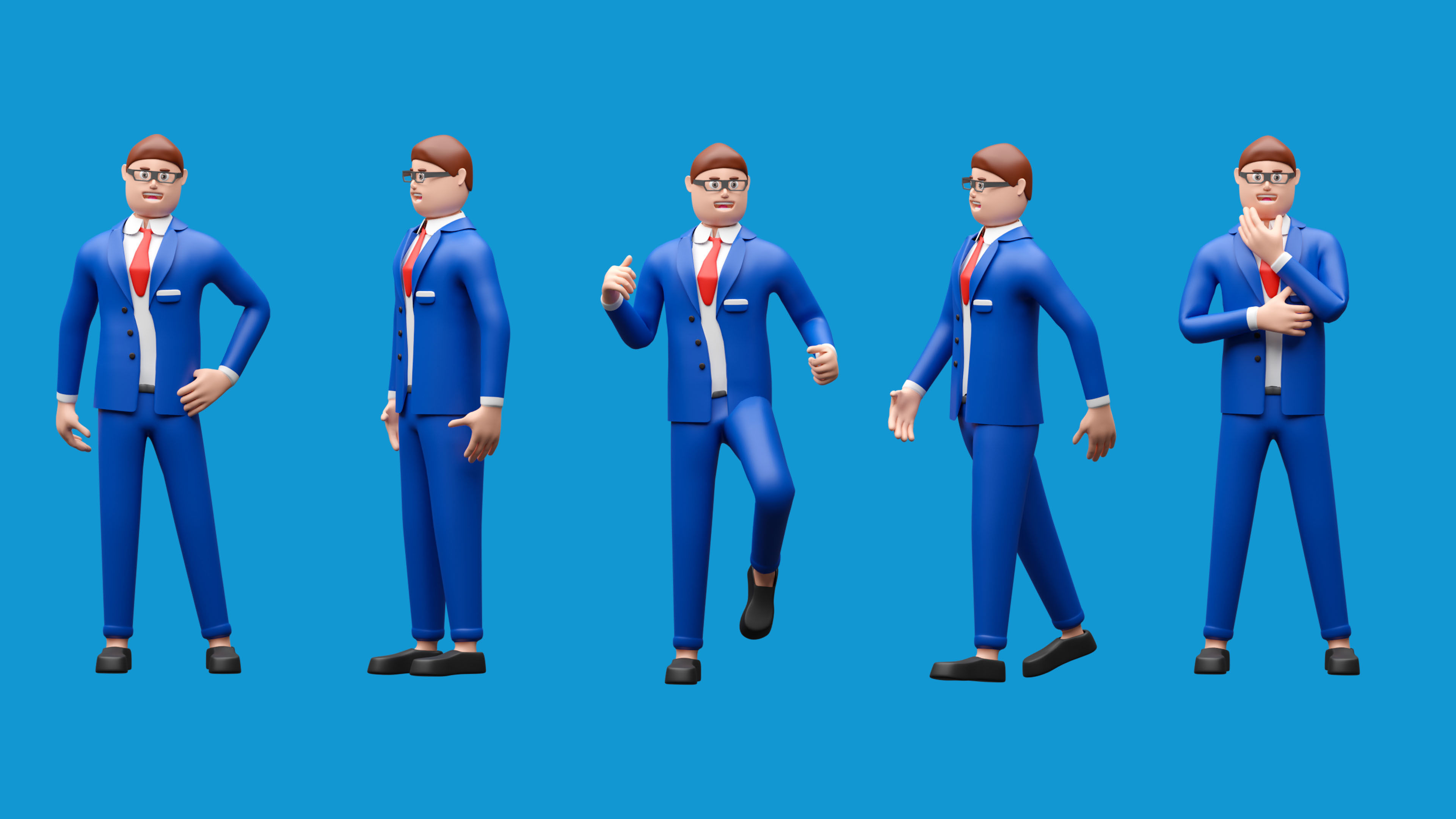 Cartoon characters 1 01 Low-poly 3D model_7