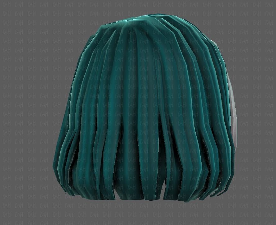3D Hair style for girl V99 Low-poly 3D model_20