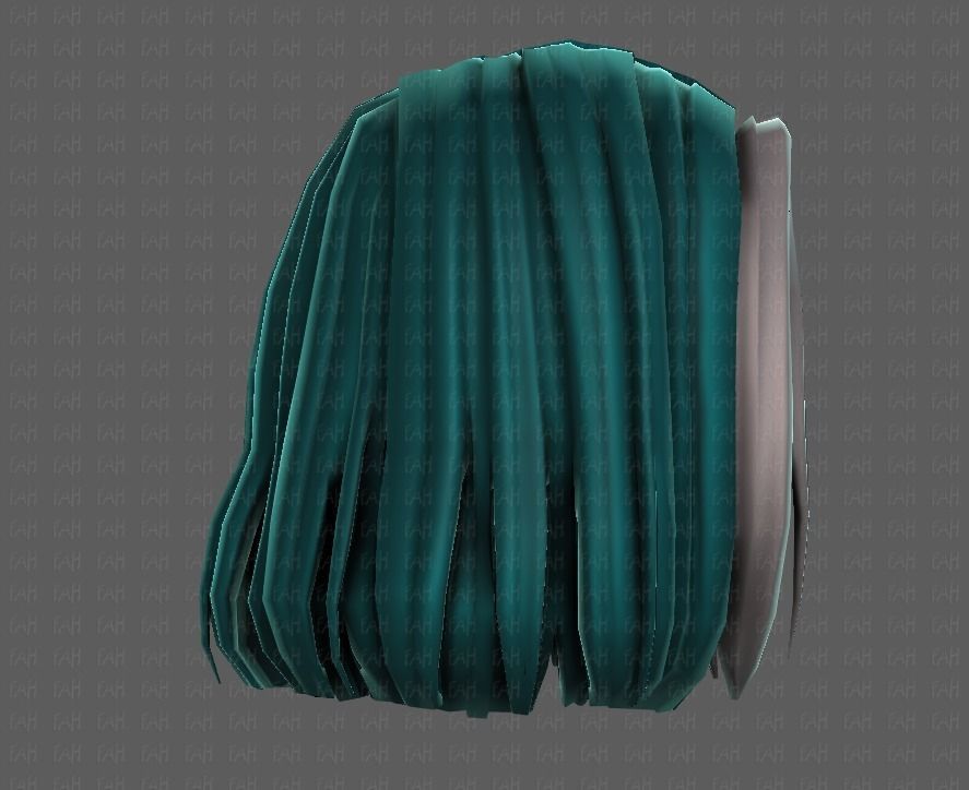 3D Hair style for girl V99 Low-poly 3D model_19