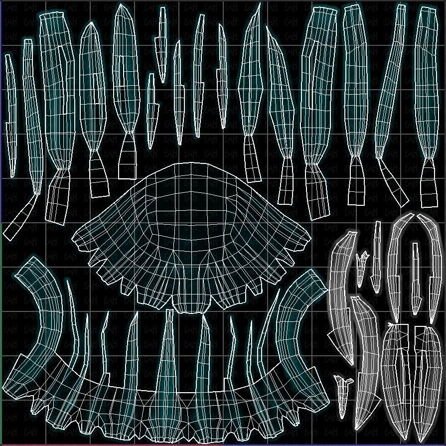 3D Hair style for girl V99 Low-poly 3D model_45