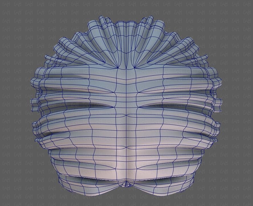 3D Hair style for girl V99 Low-poly 3D model_34