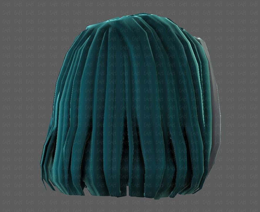 3D Hair style for girl V99 Low-poly 3D model_43
