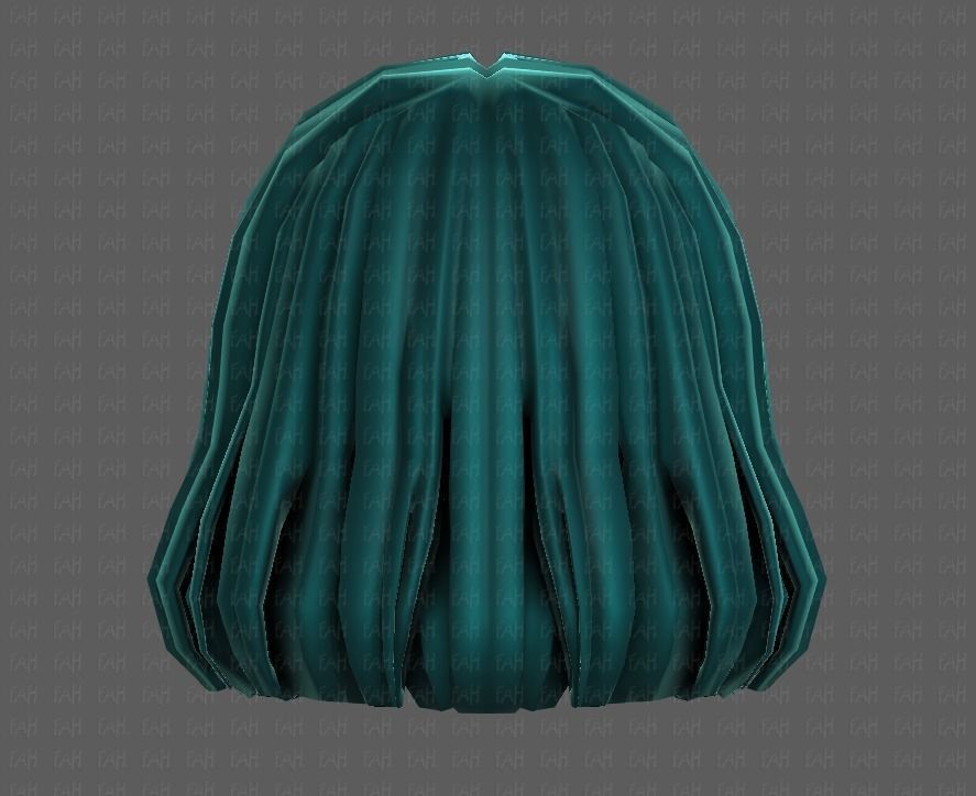 3D Hair style for girl V99 Low-poly 3D model_21