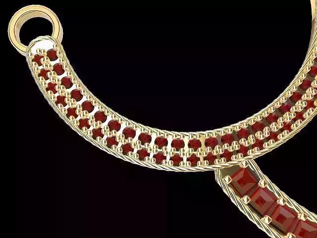 designer diamond pendant stl verified