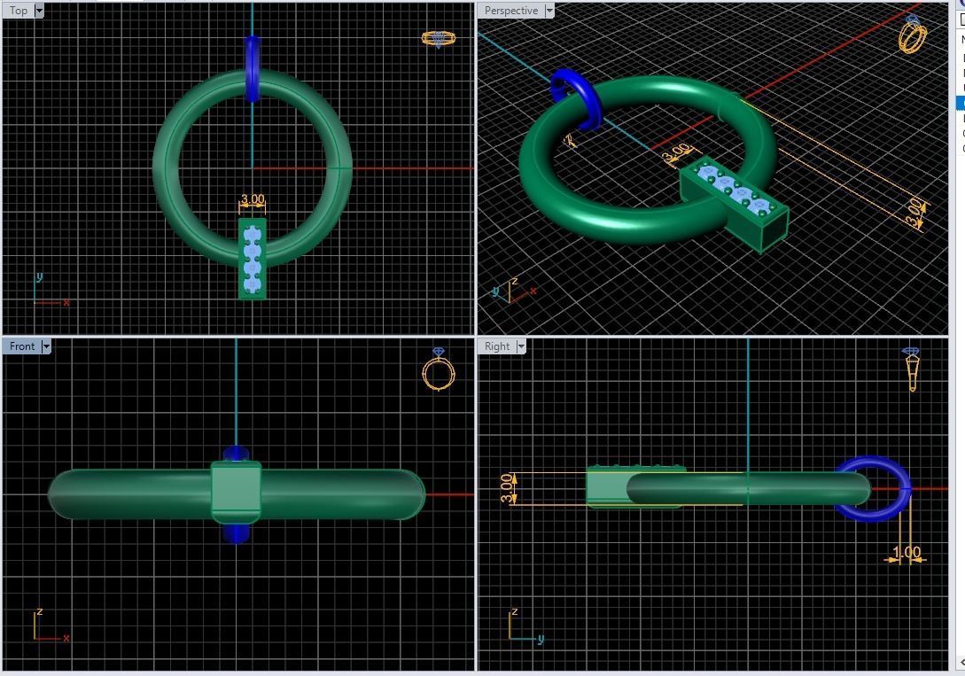 Round Necklace 3D print model_2