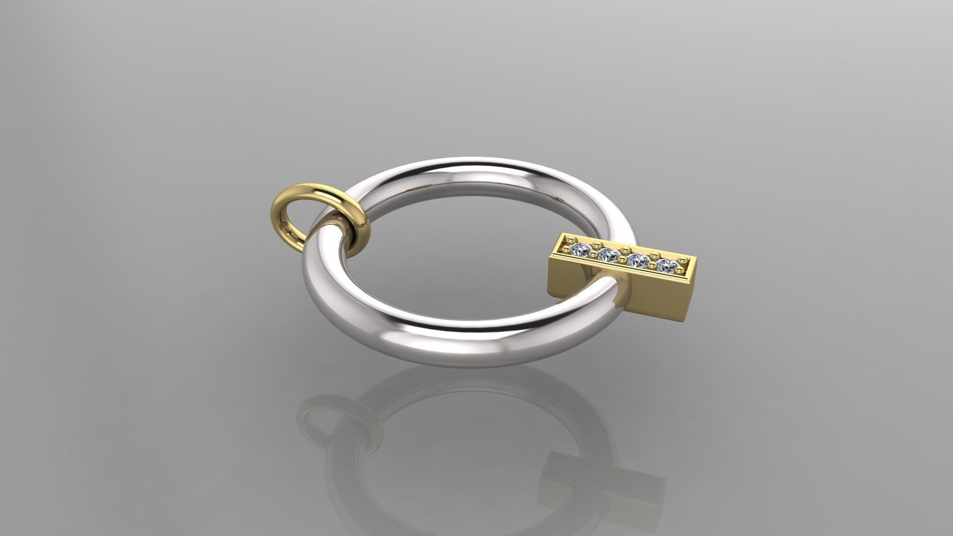 Round Necklace 3D print model_4