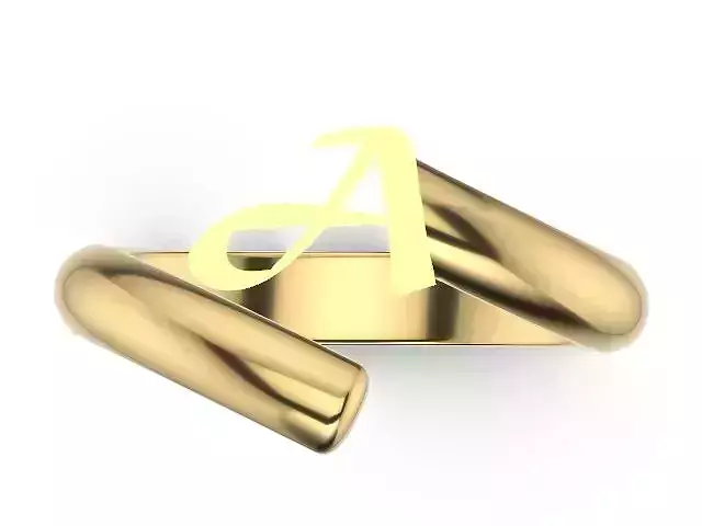 A to Z alphabet rings stl verified
