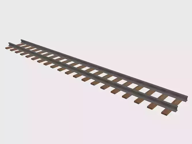 Train Railway 3d model Free 3D model