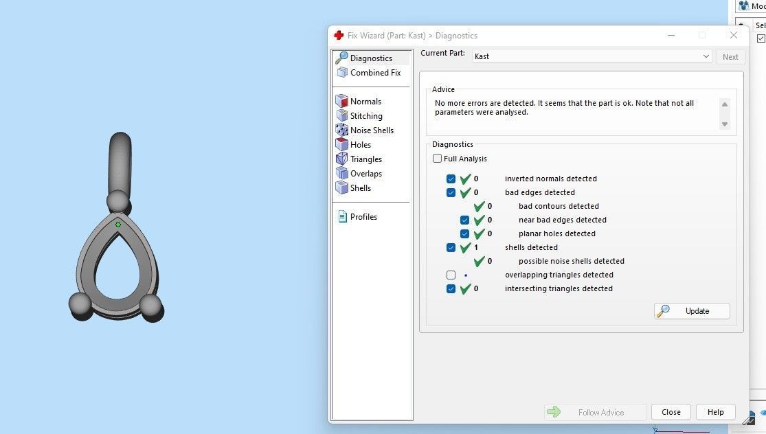 Jewelry pendant stork 3D print model_22