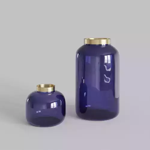 Tinted Glass Vase 01 Free 3D model