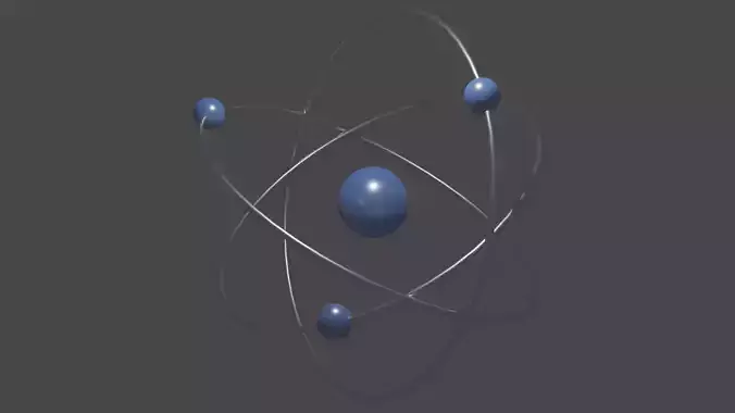 Orbital Model of Atom 3D model