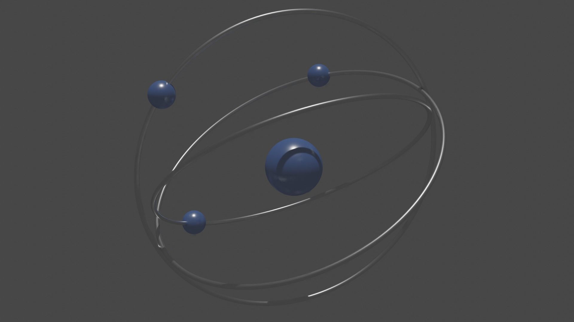 Orbital Model of Atom 3D model_4