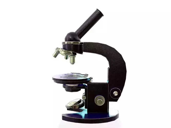 microscope of the times of the USSR  MBI - 1 Low-poly 3D model
