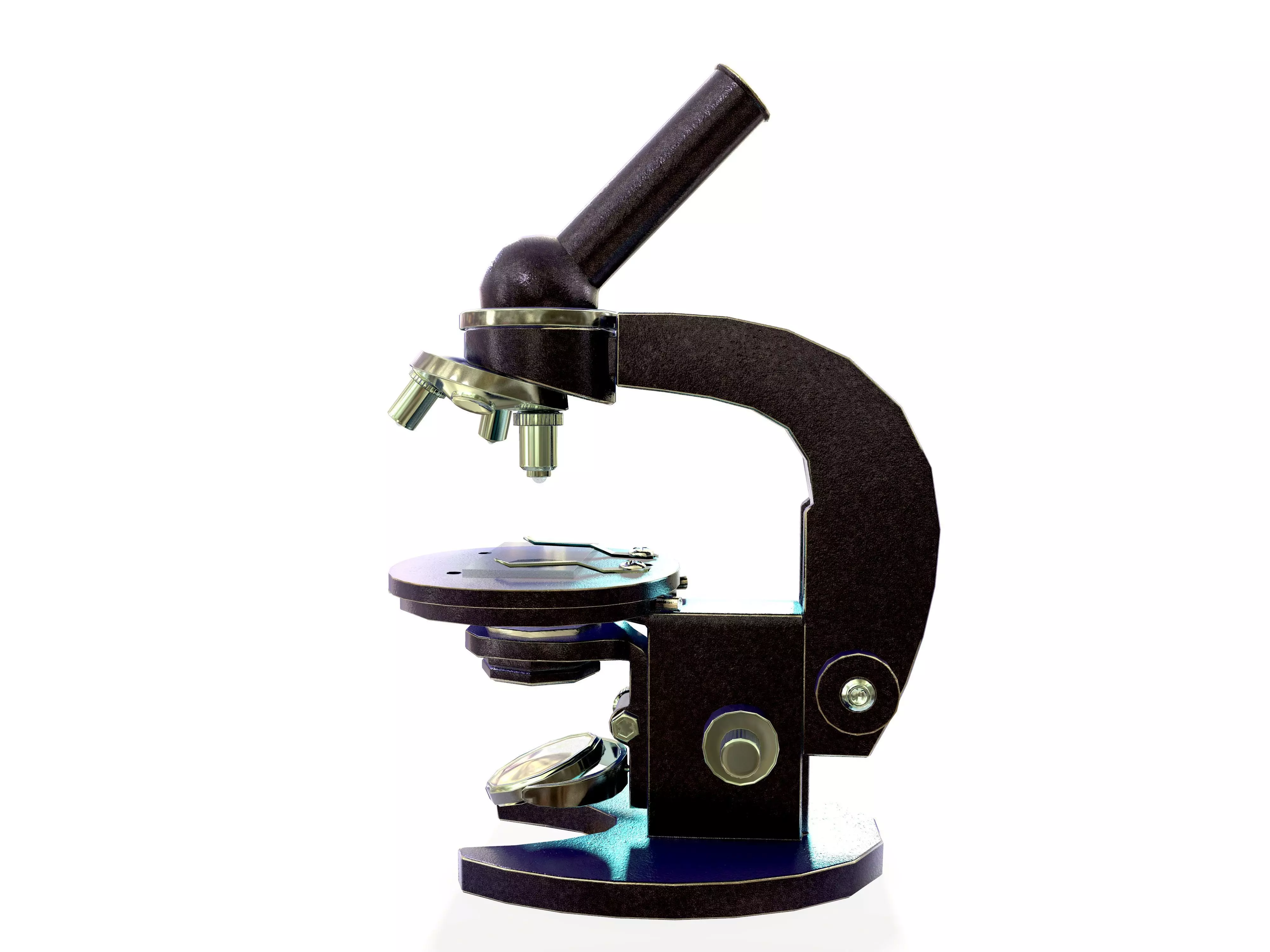 microscope of the times of the USSR MBI - 1 Low-poly 3D model