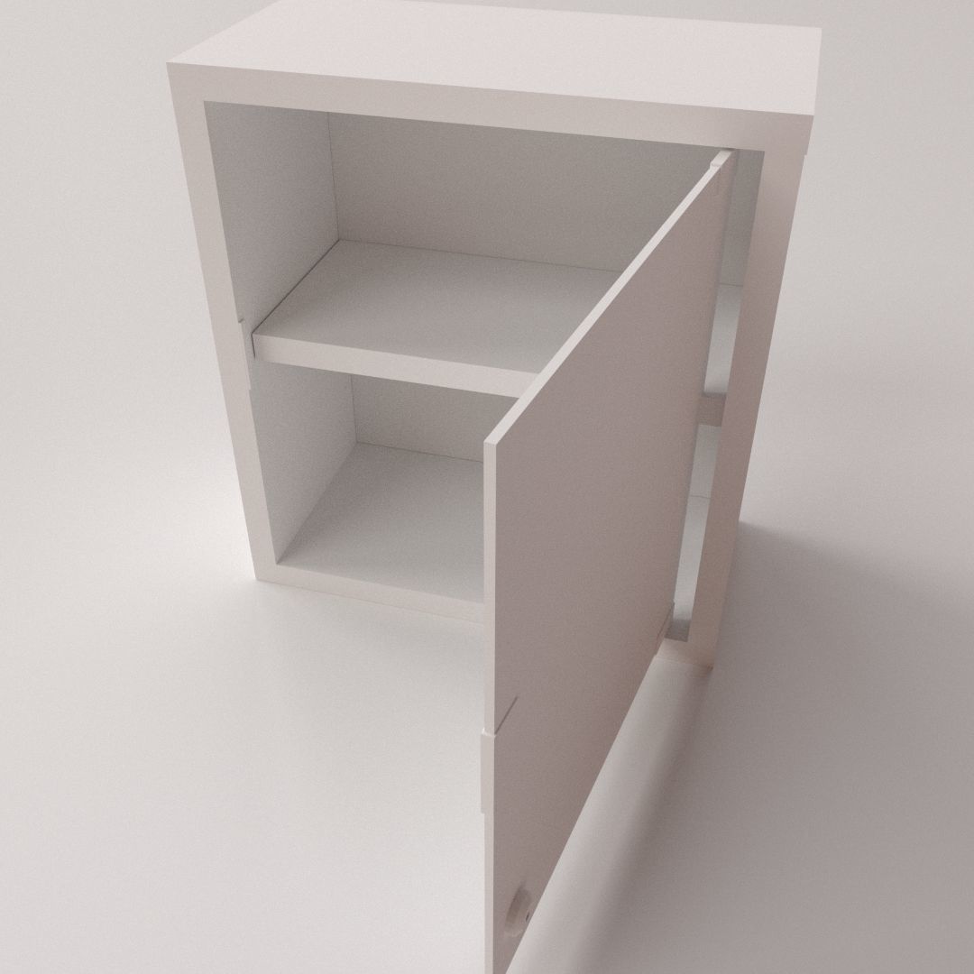 First Aid Glass Cabinet 3D model_3