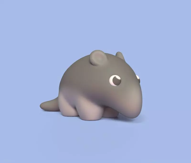 Baby Anteater 3D print model_0