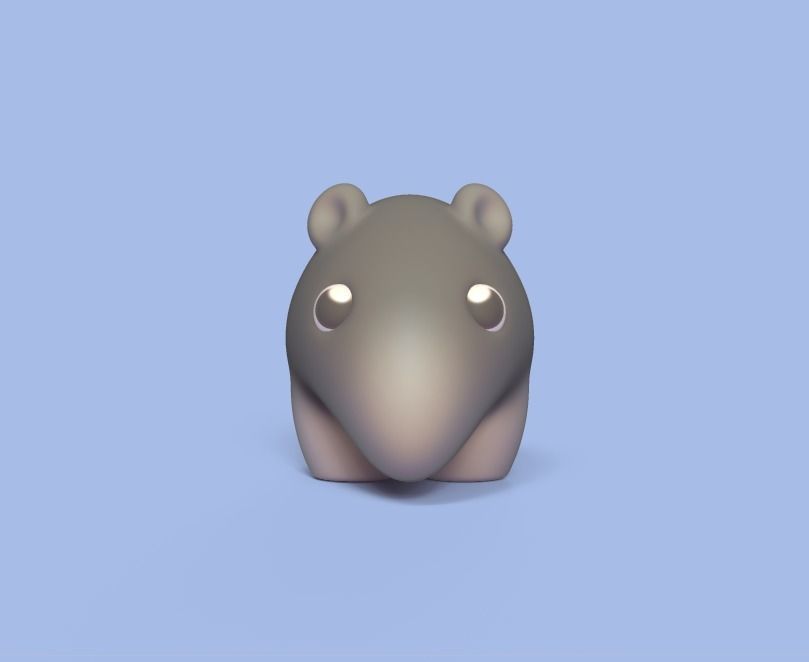 Baby Anteater 3D print model_1