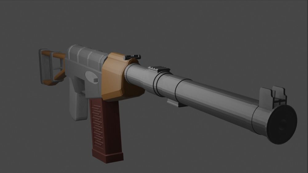 3D model AS-VAL Rifle VR / AR / low-poly | CGTrader