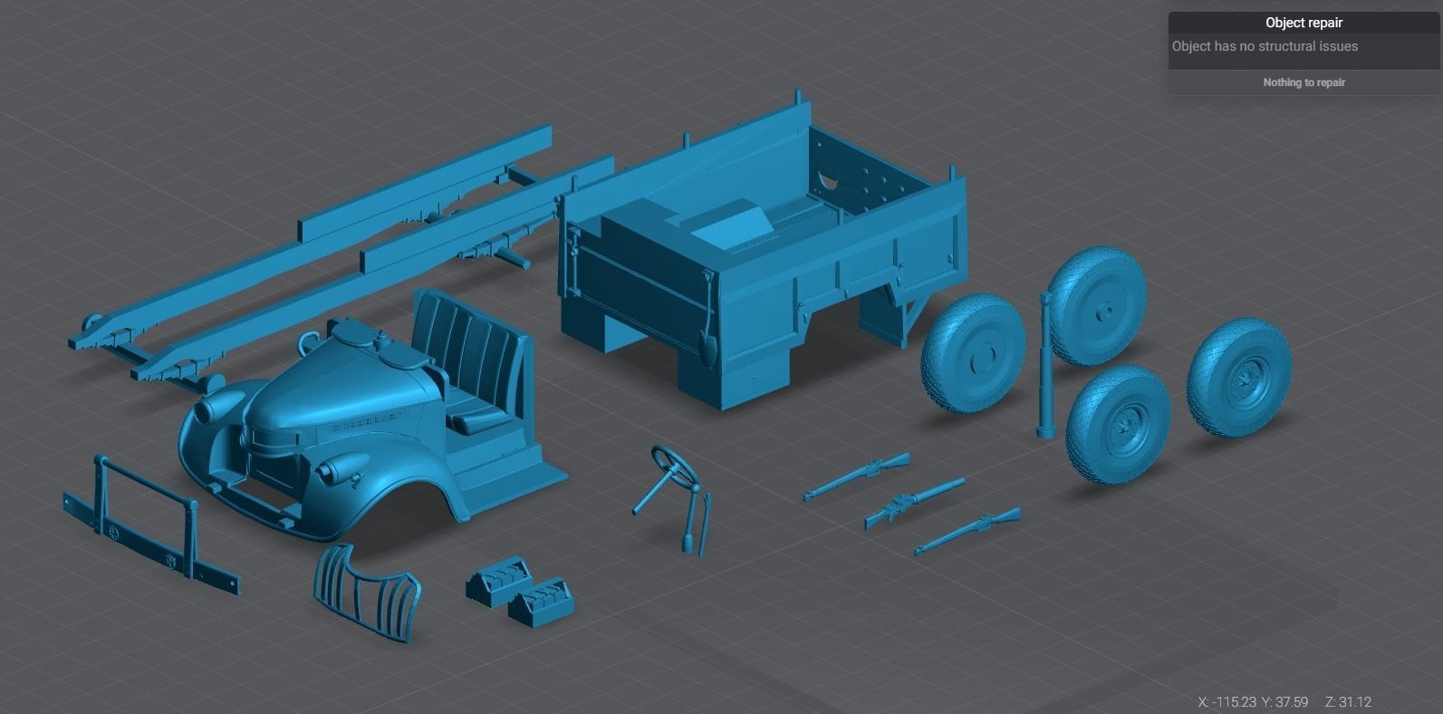 LRDG Command car Scale model 3D print model_5