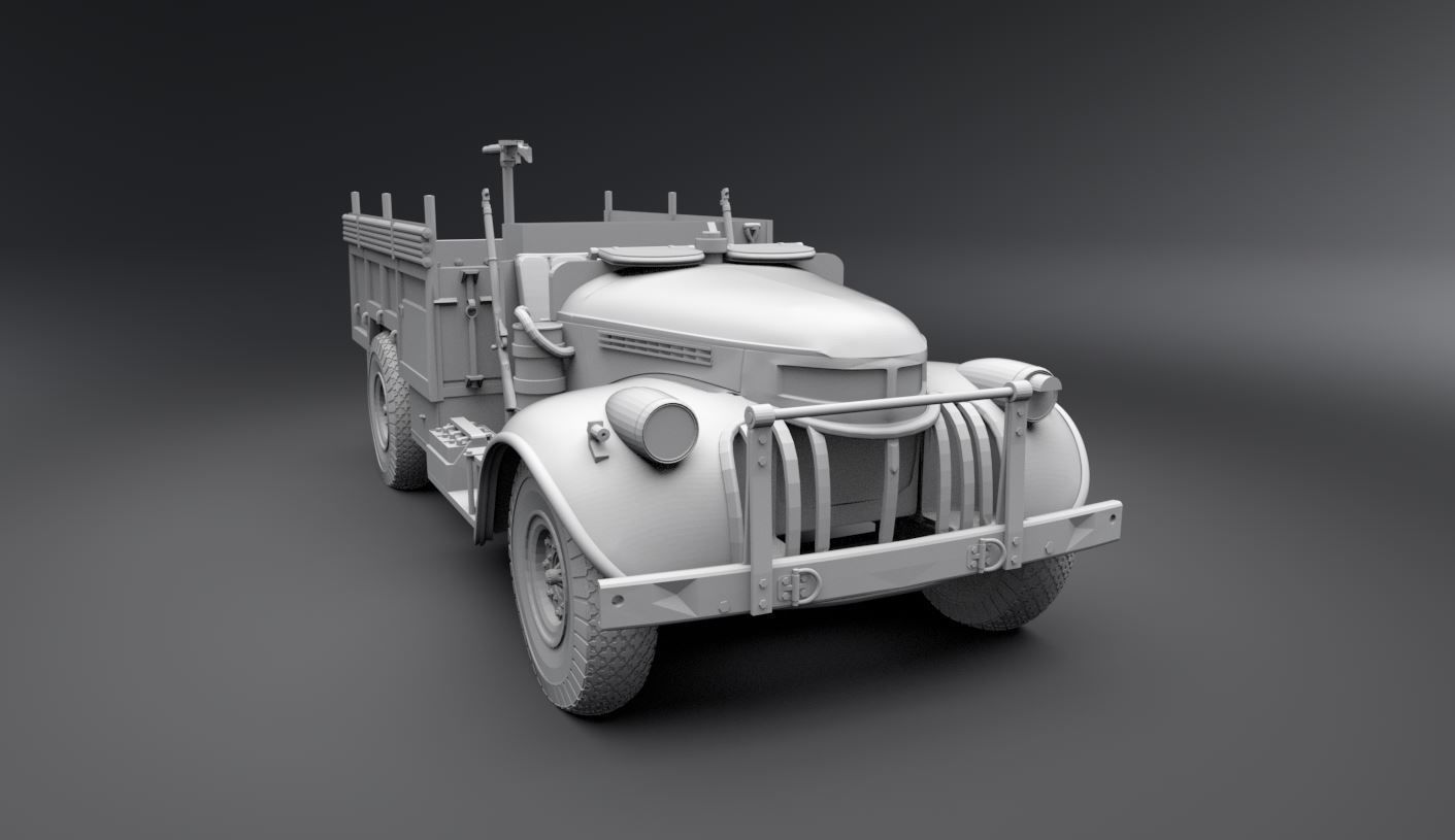 LRDG Command car Scale model 3D print model_4