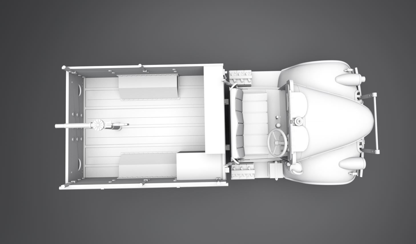 LRDG Command car Scale model 3D print model_3