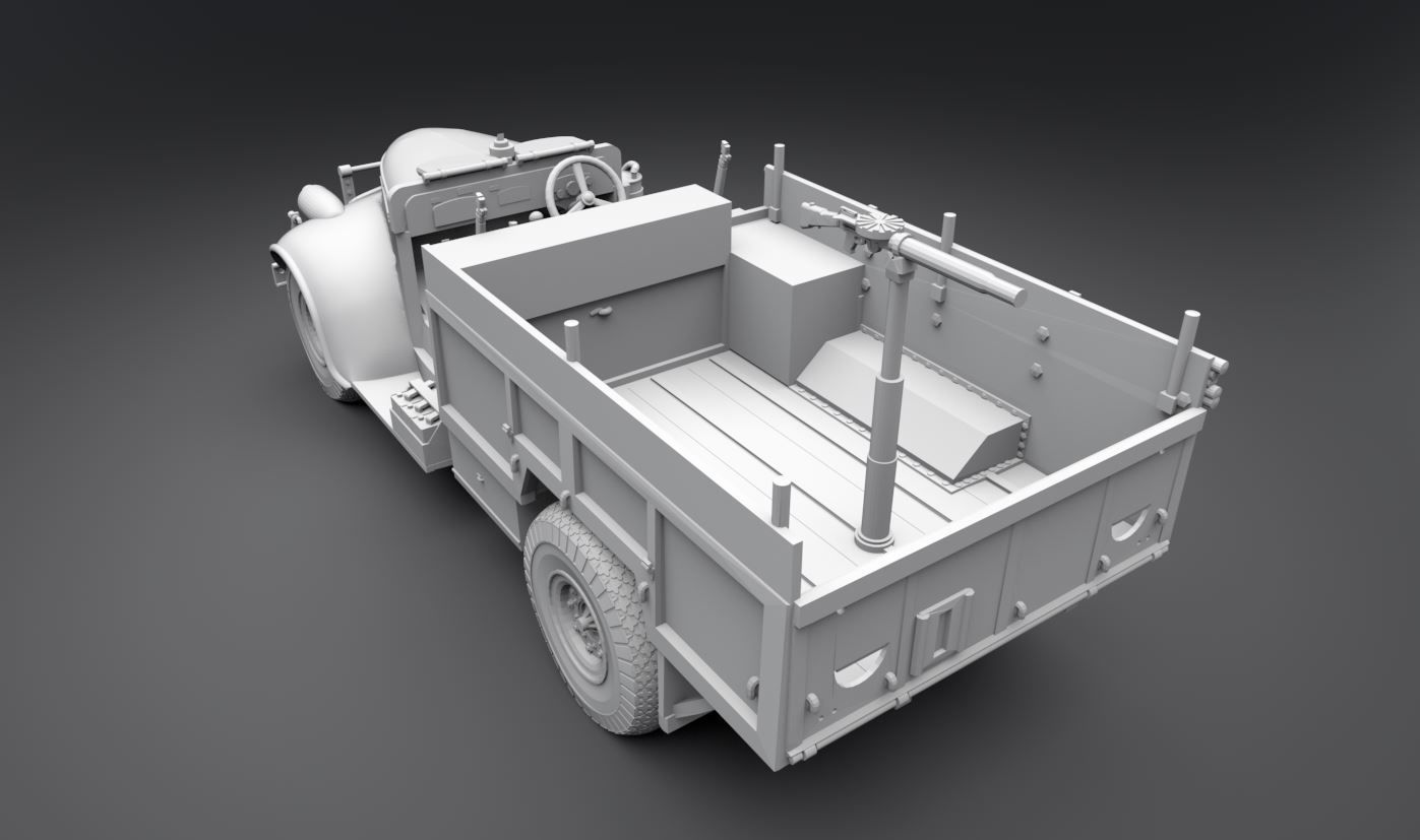 LRDG Command car Scale model 3D print model_2