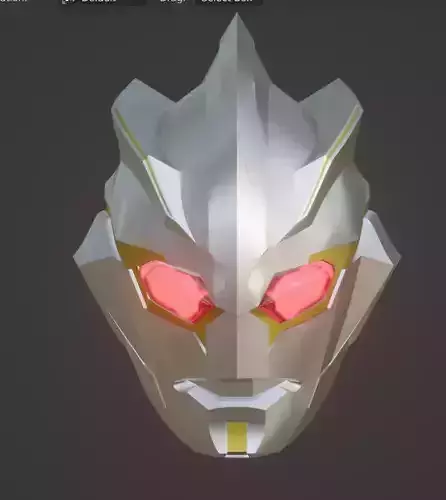 Ultraman Dark Mephisto Zwei 3D printable helmet