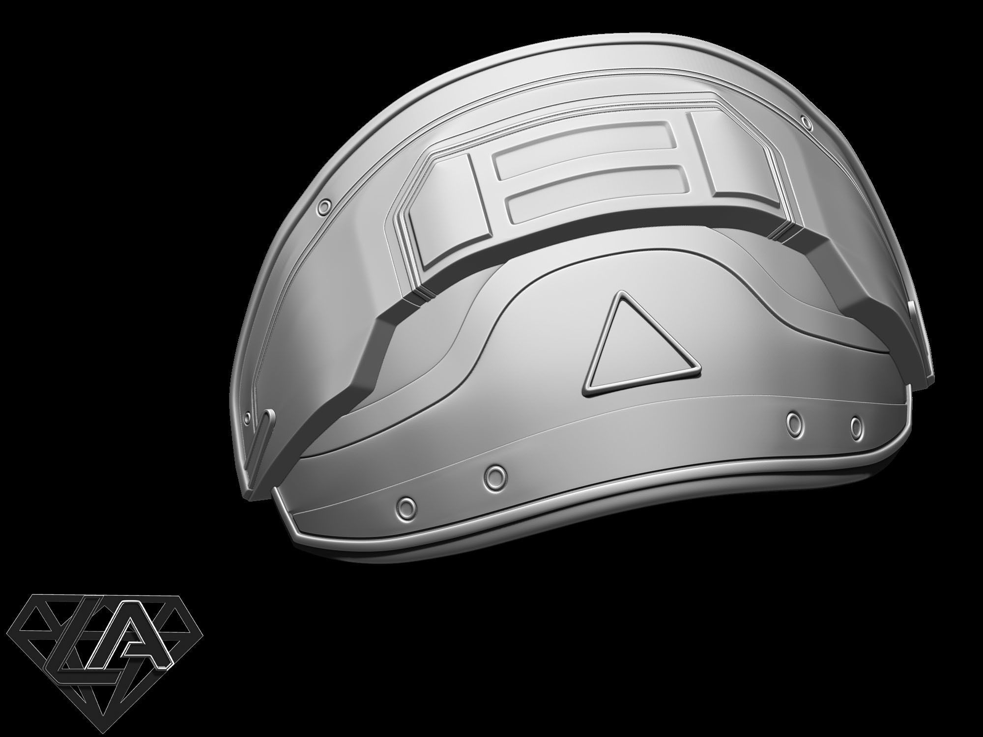 Shoulder armor 3D print model_2