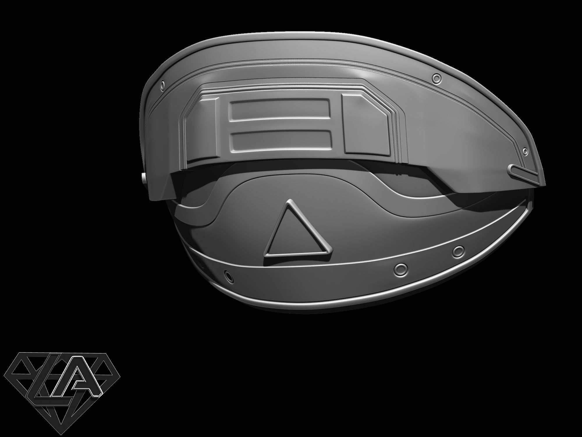 Shoulder armor 3D print model_6