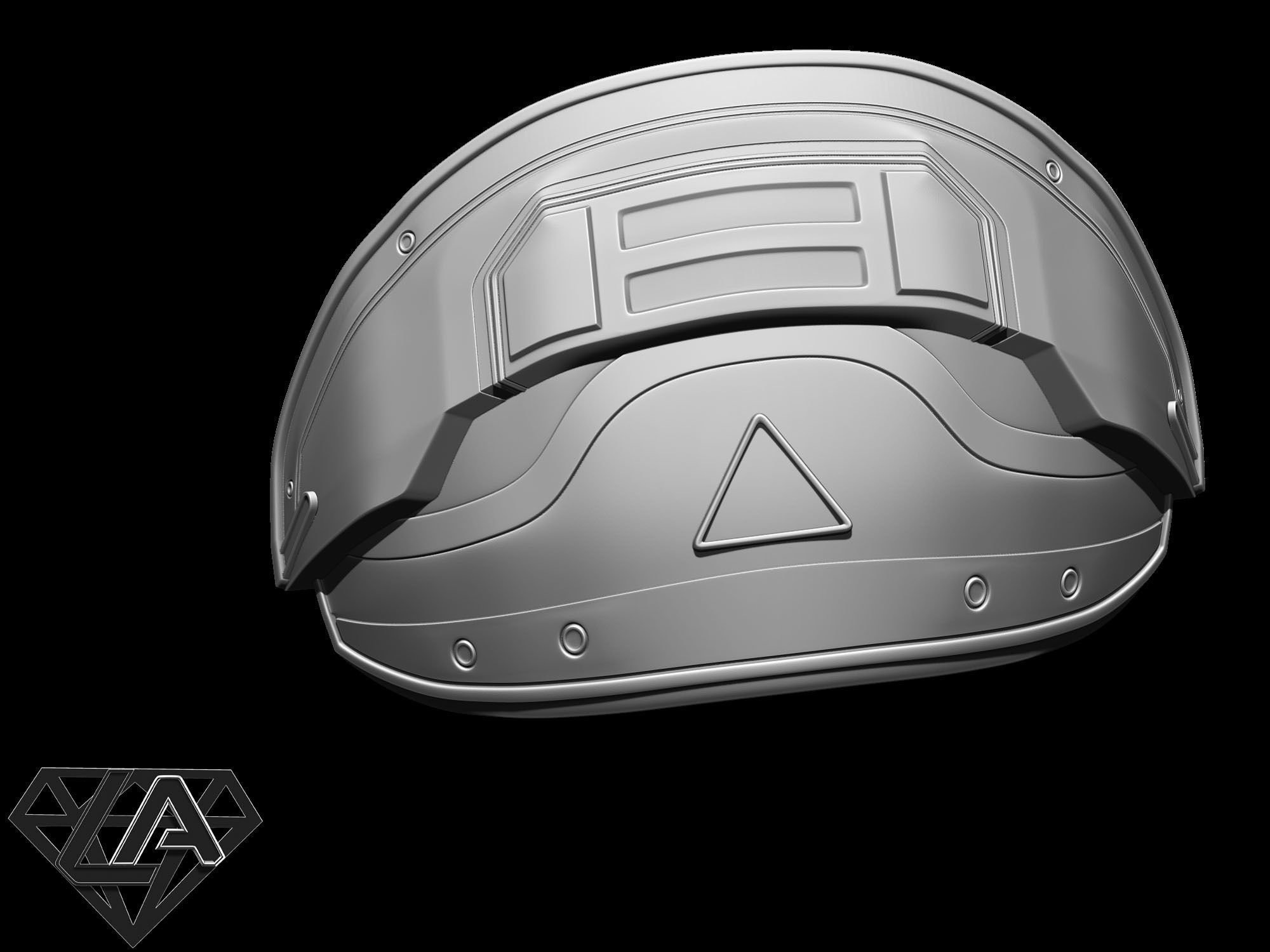 Shoulder armor 3D print model_4