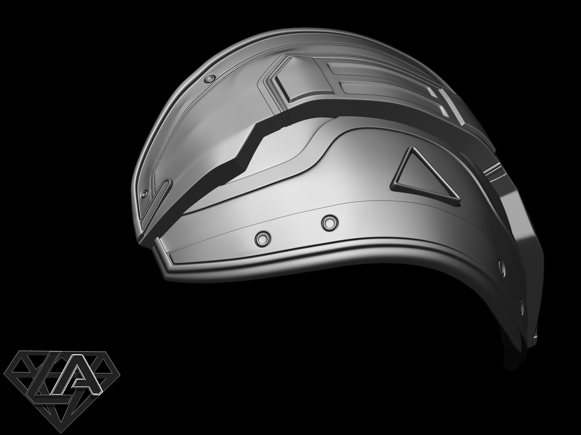 Shoulder armor 3D print model_11