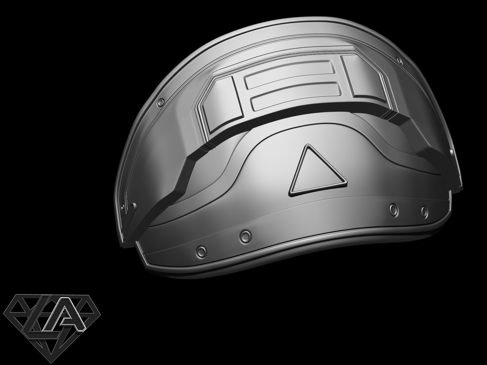 Shoulder armor 3D print model_3