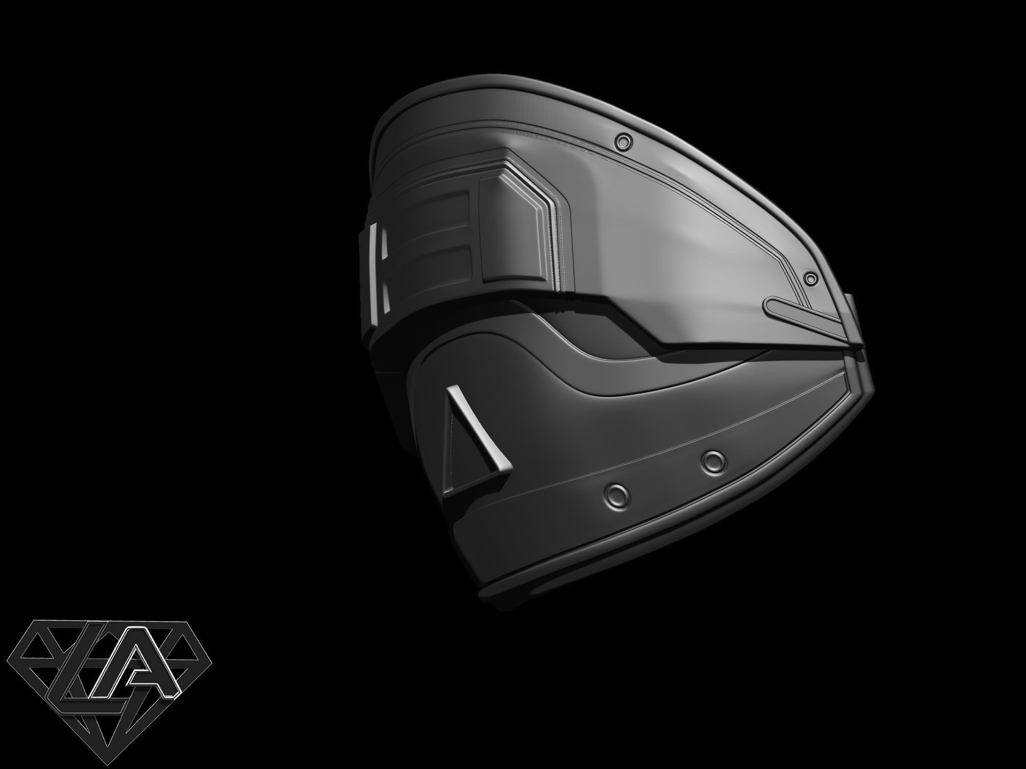 Shoulder armor 3D print model_9