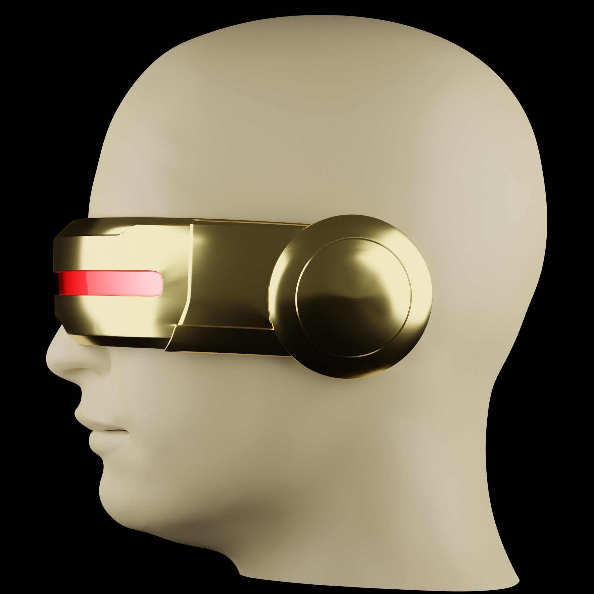 Cyclops Visor 3D print model_7