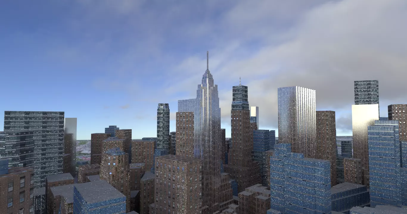 New york city Low-poly 3D model_0