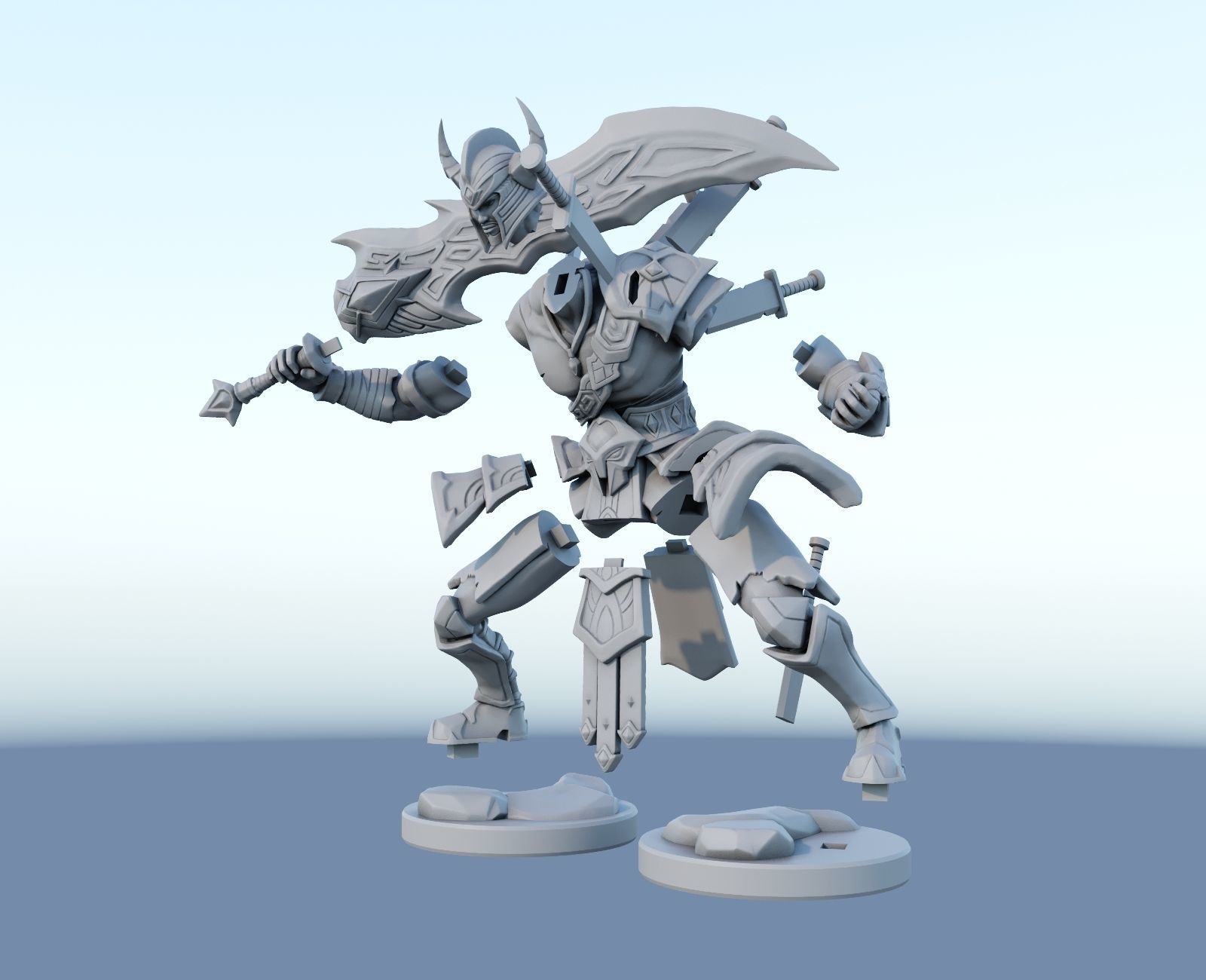 tryndamere League of Legends 3D print model_2