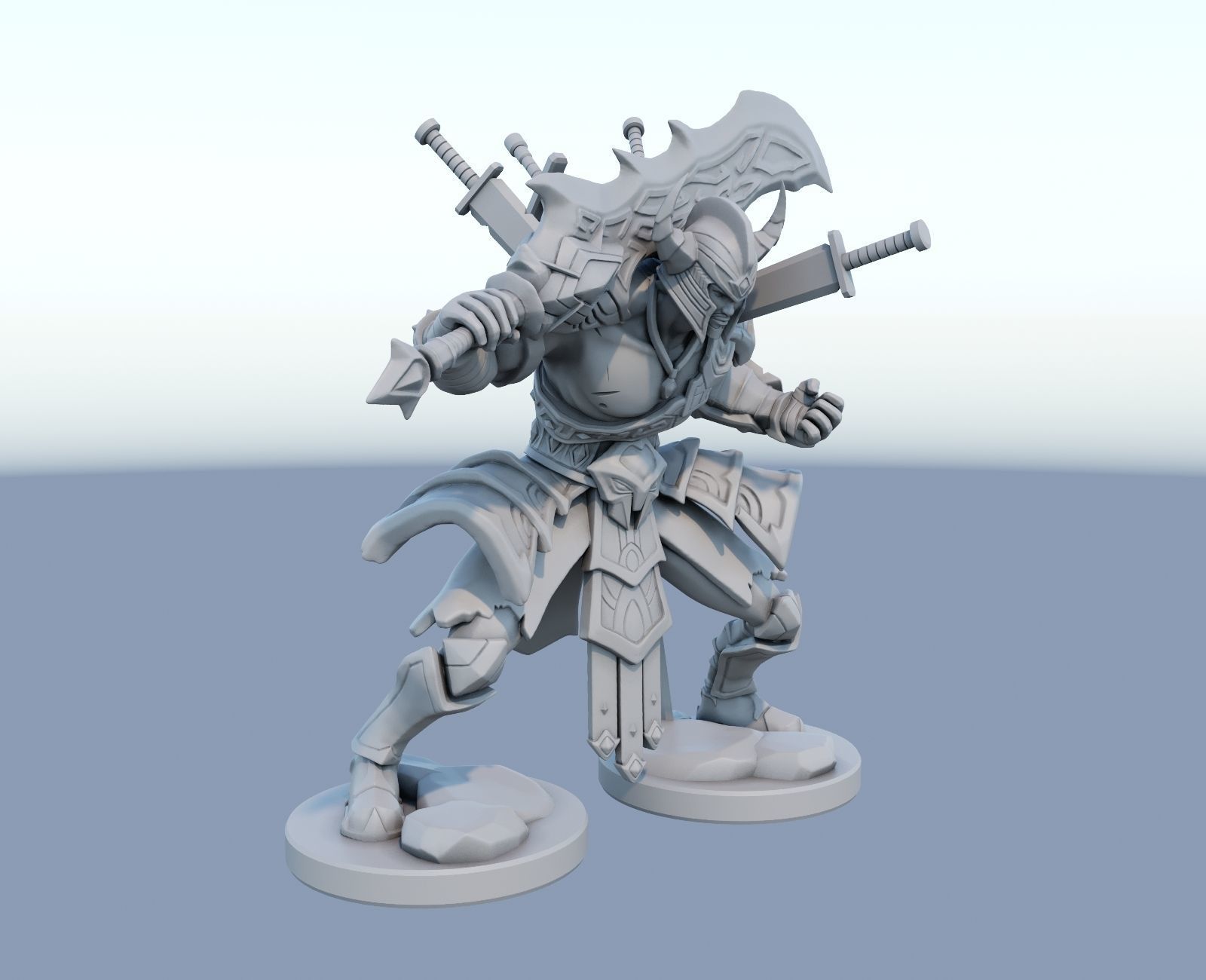 tryndamere League of Legends 3D print model_11