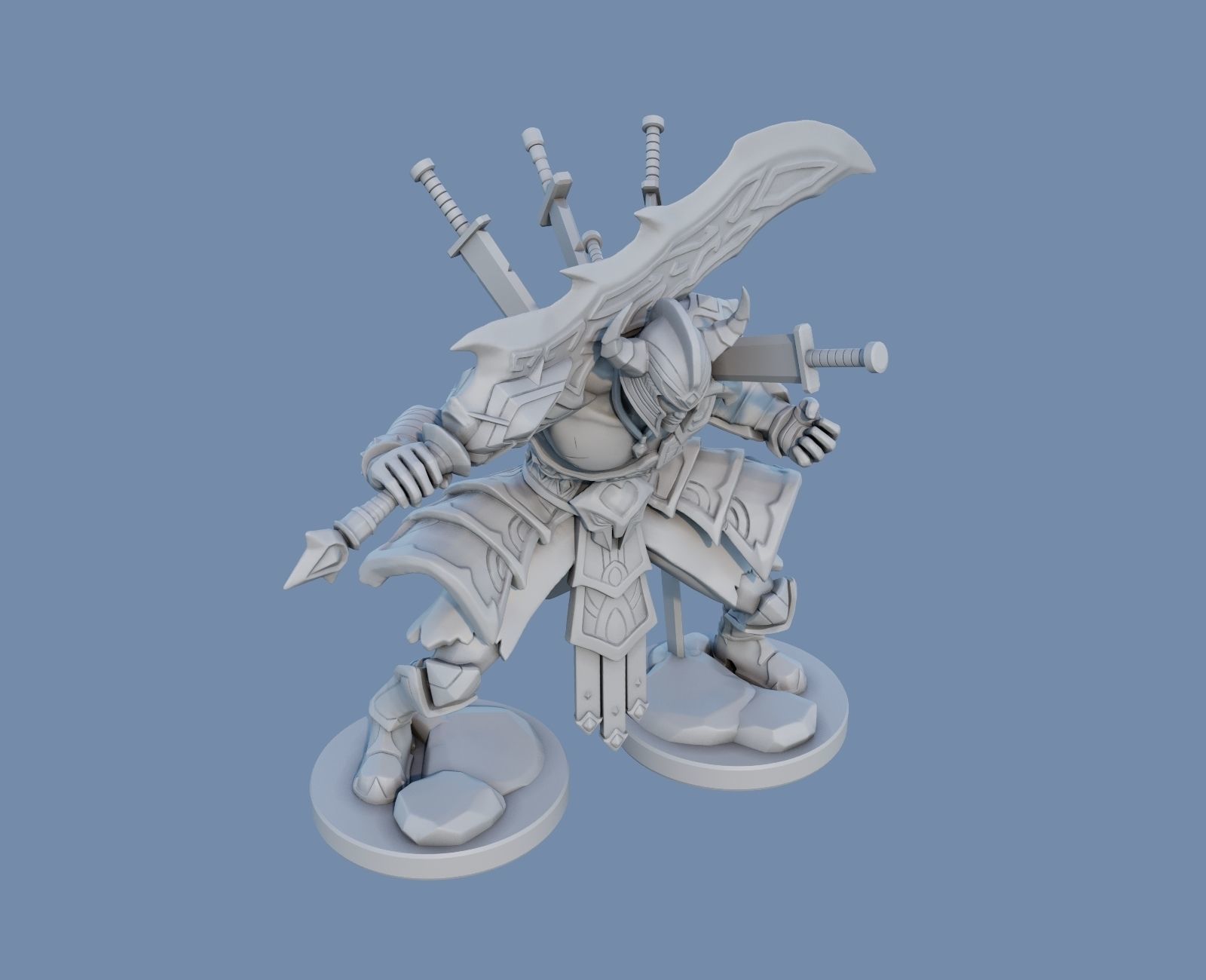 tryndamere League of Legends 3D print model_9