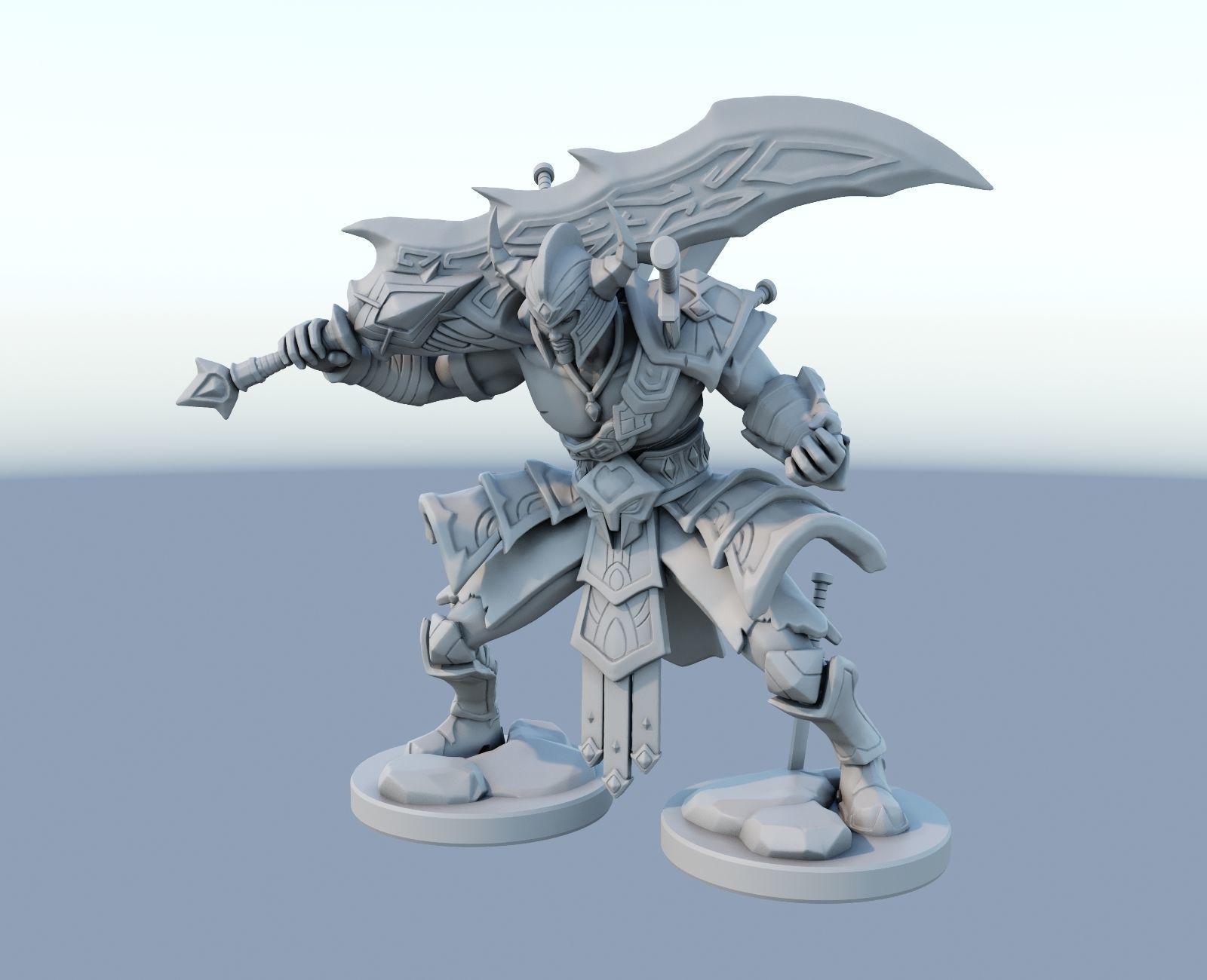 tryndamere League of Legends 3D print model_3