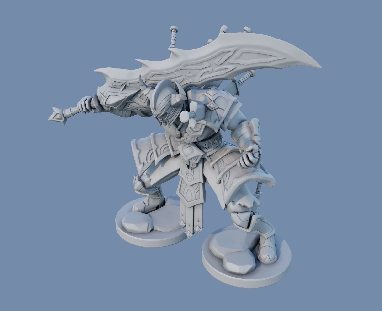 tryndamere League of Legends 3D print model_10