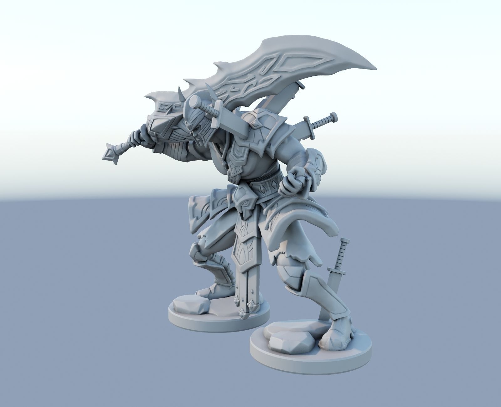 tryndamere League of Legends 3D print model_4