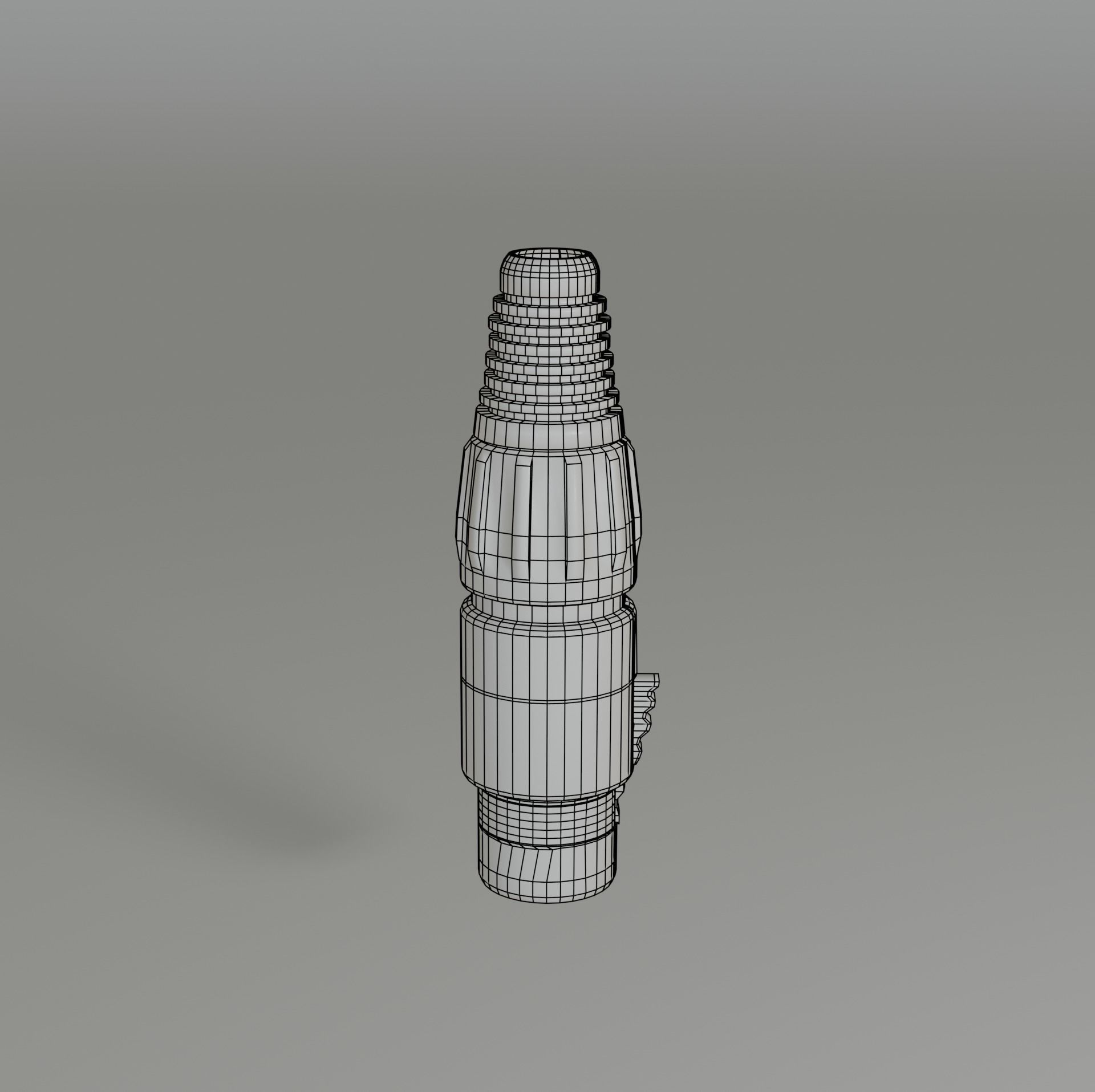  XLR  3 pin plug   3D model_8