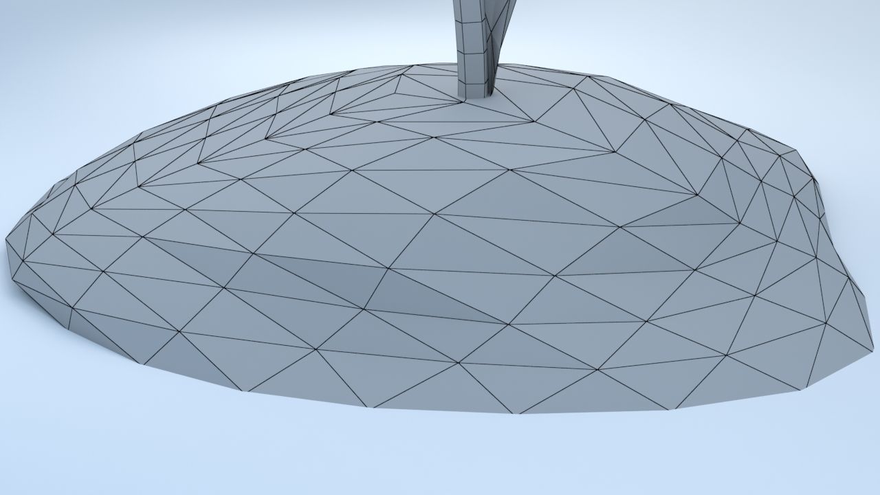 An Easter Daffodil with a Low poly look Low-poly 3D model_13